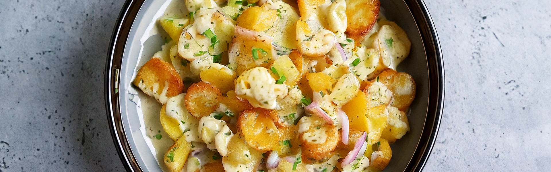 Crispy Baby Potato Salad with a Creamy Dijon Twist Crispy Baby Potato Salad with a Creamy Dijon Twist